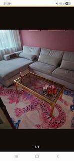 Vintage salontafel hollywood regency, 100 tot 150 cm, Minder dan 50 cm, Rechthoekig, 50 tot 100 cm