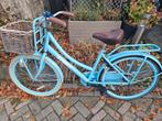 Leuke blauwe stadsfiets met mand, Fietsen en Brommers, Fietsen | Dames | Damesfietsen, 50 tot 53 cm, Ophalen, Overige merken, Gebruikt