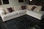Hoekbank / bankstel gebroken wit bouclé, Ophalen, Gebruikt, Stof, Klassiek-modern