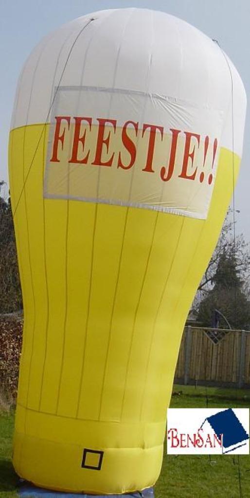 16 18 25 30 40 50 jaar biertje bierglas feestglas glas 5 mtr, Hobby en Vrije tijd, Feestartikelen | Verhuur, Zo goed als nieuw