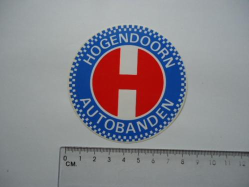 sticker Hogendoorn autobanden garage retro auto, Verzamelen, Stickers, Zo goed als nieuw, Overige typen, Verzenden