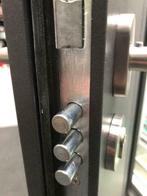 Stalen buitendeur 100x210 Wit Links 2 stuks, 100 tot 120 cm, Nieuw, Ophalen of Verzenden, Buitendeur