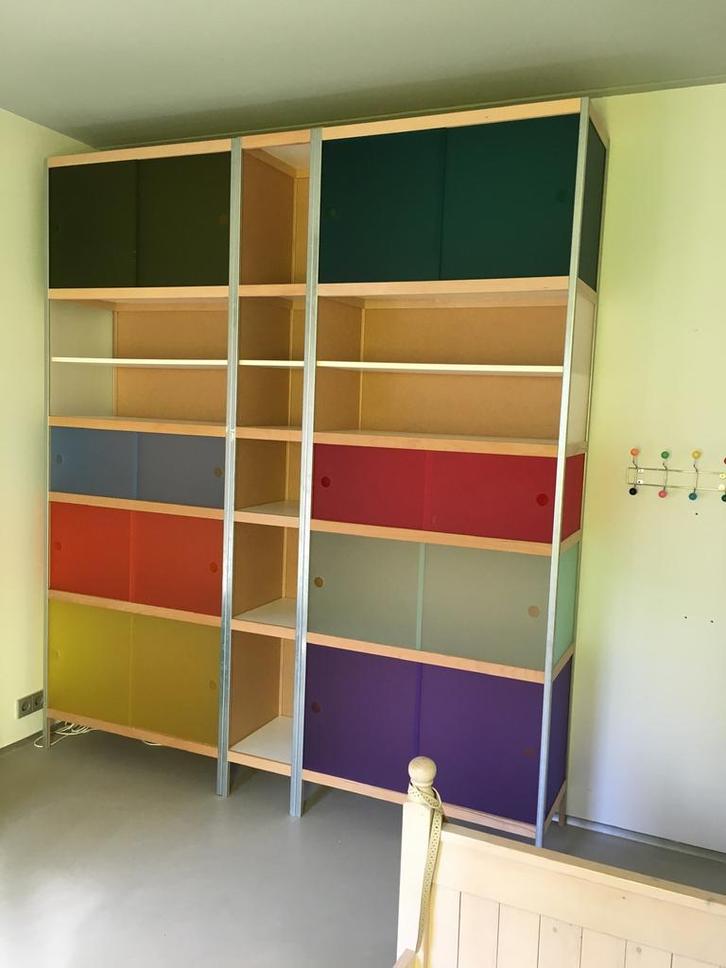 Kewlox kast 3 delen, Huis en Inrichting, Kasten | Kledingkasten, Gebruikt, 200 cm of meer, 150 tot 200 cm, 25 tot 50 cm, Met deur(en)