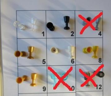 L142 LEGO GLAZEN GLAASJES GOBLET 2343 beschikbaar voor biedingen