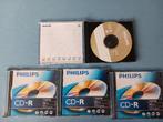 4x cd-r – philips 700 mb/80 min/52x speed, Ophalen of Verzenden, Nieuw