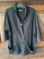 Zwarte trui met overslag; Luba; oto 59 cm; 58 cm lang, Kleding | Dames, Ophalen of Verzenden, Gedragen, Zwart, Trui of Vest