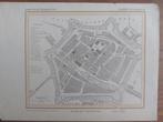 6 / stadsplattegrond Dokkum van J. Kuyper uit 1865, Antiek en Kunst, Ophalen of Verzenden