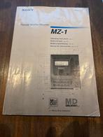 Handleiding Sony MZ-1 portable Minidisc speler, Ophalen of Verzenden