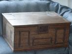 Antieke eikenhouten documenten kist 18e eeuw, Ophalen, Minder dan 50 cm, Gebruikt, 50 tot 100 cm