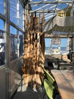 Eiken boom lamp, Huis en Inrichting, Lampen | Vloerlampen, Ophalen, Zo goed als nieuw, Metaal, 200 cm of meer