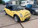 Mini cooper S 2004 met motorschade, Auto's, Mini, Voorwielaandrijving, Zwart, 4 stoelen, Navigatiesysteem