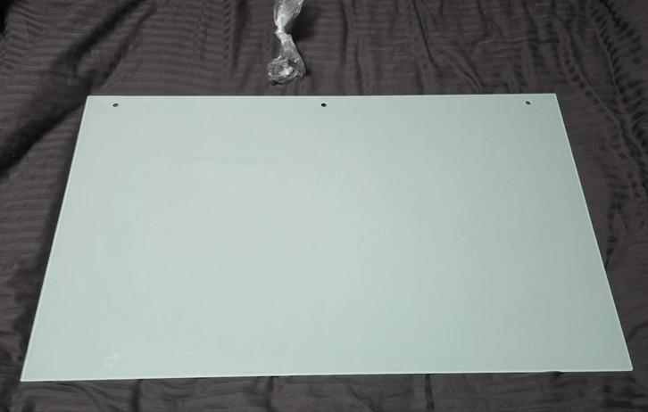 Ikea Malm Glasplaat 80x48cm, Huis en Inrichting, Tafelonderdelen, Nieuw, Tafelblad, Minder dan 50 cm, 50 tot 100 cm, Rechthoekig