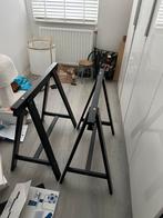Zwarte IKEA Tafelpoten / Schragen, Tafelpoot, Gebruikt, Rond, Minder dan 50 cm