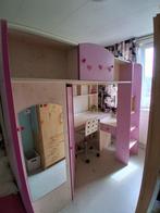 Roze multifunctionele hoogslaper, Ophalen, Gebruikt, Eenpersoons, 160 tot 180 cm