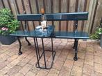 Gietijzeren tuinbank Gardeluxe Carabas Vessem  model "Hera", Tuin en Terras, Ophalen, Zo goed als nieuw, Hout
