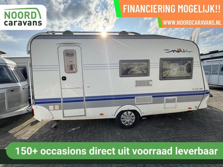 Hobby De Luxe Easy 440 MOVER + VOORTENT + DWARSBED, Caravans en Kamperen, Caravans, Bedrijf, tot en met 3, 750 - 1000 kg, Hobby