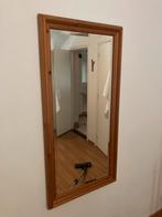 Mooie spiegel met grenenhouten lijst, 100 tot 150 cm, Ophalen of Verzenden, Zo goed als nieuw, Rechthoekig