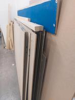 Partij MDF Platen - 120x244x8mm - Blauw/Onbewerkt, Doe-het-zelf en Verbouw, Platen en Panelen, Ophalen