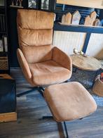 Relaxfauteuil met hocker, Huis en Inrichting, Fauteuils, Ophalen, Stof, 50 tot 75 cm