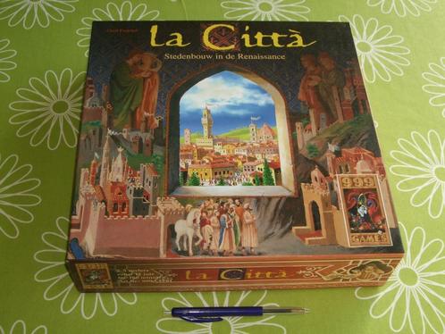 La Città - stedenbouw in de Renaissance - bordspel, Hobby en Vrije tijd, Gezelschapsspellen | Bordspellen, Zo goed als nieuw, Een of twee spelers