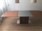 Uitschuifbare vintage eettafel deens design 263 cm, Ophalen, Gebruikt, 200 cm of meer, Vijf personen of meer
