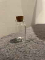 Mini glazen potje met kurk 4,5x2,5 per stuk, Hobby en Vrije tijd, Knutselen, Nieuw, Ophalen