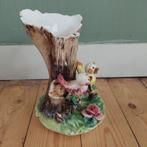 Lucky Vintage brocante kitsch vaas met vogeltjes Capodimonte, Antiek en Kunst, Antiek | Vazen, Ophalen of Verzenden