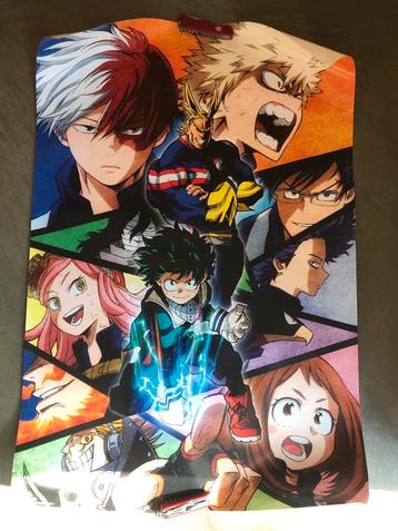 MHA Poster - karakters van de My Hero Academia beschikbaar voor biedingen