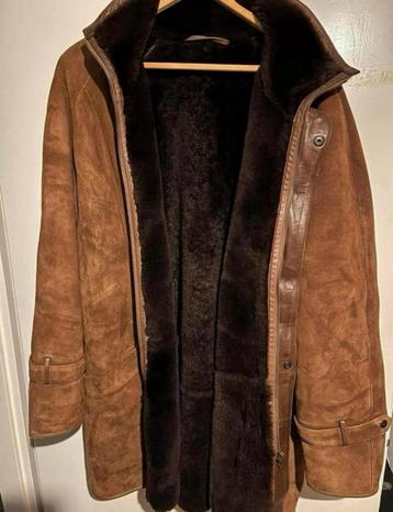 echt suede leren Heren lammy coat XL teddy winter jas men's beschikbaar voor biedingen
