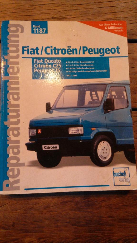 Reparatiehandleiding Fiat Ducato/Citroën C25/Peugeot J5, Boeken, Auto's | Boeken, Gelezen, Citroën, Ophalen of Verzenden