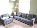 Bankstel met bijpassende fauteuil. Koopje, Ophalen, Gebruikt