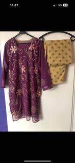 Pakistaanse jurk, Kleding | Dames, Overige typen, Verzenden, Paars, Maat 42/44 (L)