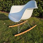 Schommelstoel Eames Rar wit met armleuning kuipstoel, Ophalen, Kunststof, Wit, Zo goed als nieuw