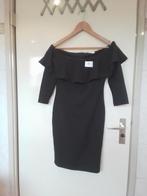 12 Zwarte jurk van Vera Lucy maat L, Kleding | Dames, Jurken, Maat 38/40 (M), Zwart, Ophalen of Verzenden, Zo goed als nieuw