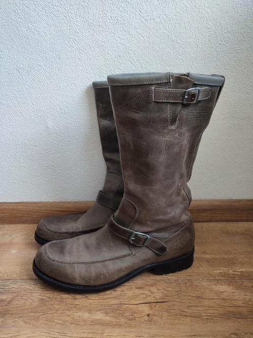 Grijs Biker Boots laarzen G Star Raw 43 Unisex rits, Kleding | Dames, Schoenen, Gedragen, Hoge laarzen, Grijs, Ophalen of Verzenden