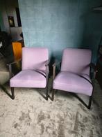 2 IKEA Ekenaset stoelen + 2 Soferia hoezen, Huis en Inrichting, Fauteuils, Ophalen, Hout, Gebruikt, 50 tot 75 cm