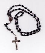 Rozenkrans met donkerbruine houten kralen (5850-64), Ophalen