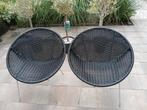 Zwarte rotan stoelen (set van 2), Ophalen, Twee, Zwart, Modern