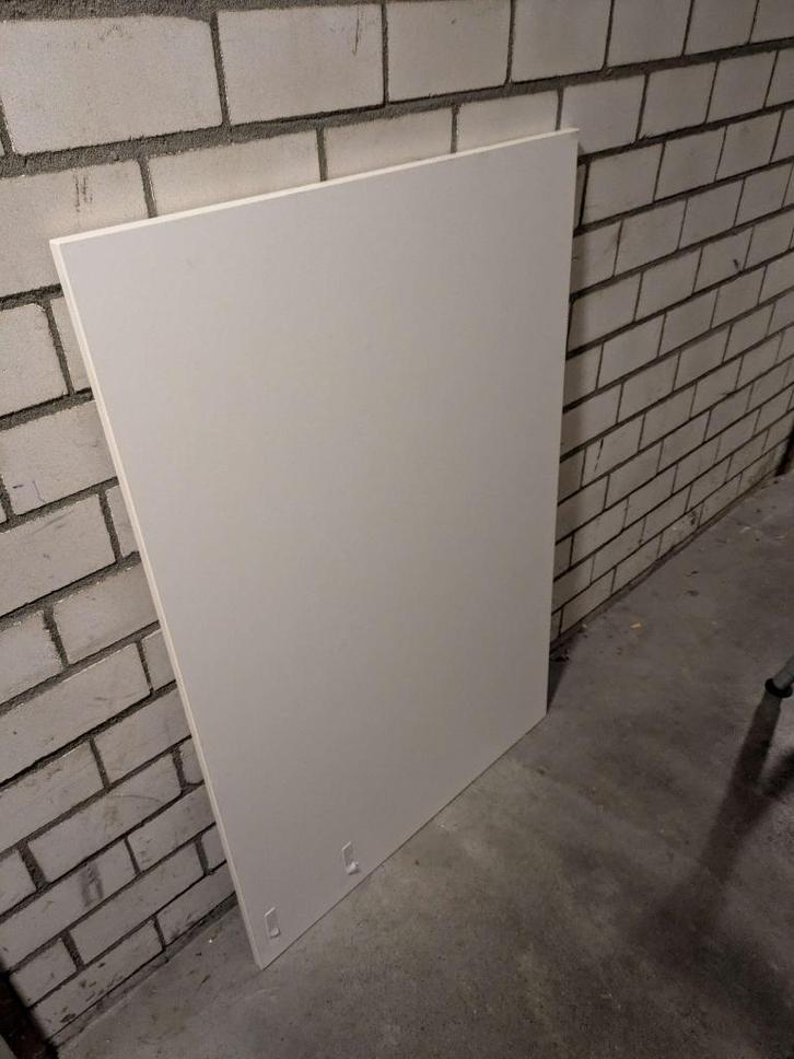 IKEA Galant tafel wit 80x120, Huis en Inrichting, Bureaus, Gebruikt, Bureau, In hoogte verstelbaar, Ophalen