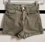 High waist korte broek groen, XS, Kort, Zo goed als nieuw, Maat 34 (XS) of kleiner, Groen
