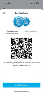 AH Glazenzegels Delen, Ophalen of Verzenden, Winkel, Super of Benzinepomp, Zegels, Bonnen of Punten