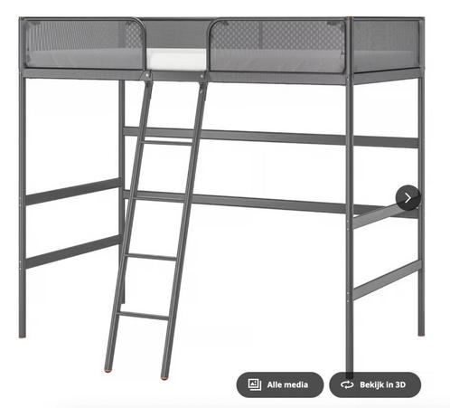 IKEA Tuffing hoogslaper, Huis en Inrichting, Slaapkamer | Stapelbedden en Hoogslapers, Gebruikt, Hoogslaper, 90 cm, 200 cm, Eenpersoons