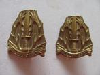 Setje schouderemblemen stoottroepen, Ophalen of Verzenden, Landmacht, Nederland, Embleem of Badge