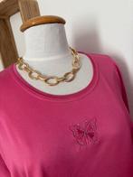 Dibari tshirt shirt T-Shirt top roze vlinder strass 4XL / 48, Maat 46/48 (XL) of groter, Ophalen of Verzenden, Zo goed als nieuw