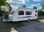 Hobby 490 KMF DE LUXE, mover, airco, fietsendrager, Caravans en Kamperen, Caravans, 75 kg, Hobby, Treinzit, Dwarsbed