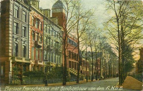 (304-227-037) Amsterdam Plantage Franschelaan met Bondsgebou, Verzamelen, Ansichtkaarten | Nederland, Noord-Holland, Verzenden