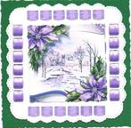 kerstopleg met lint, Ophalen of Verzenden, Nieuw, Kerst, Blanco kaart of Basiskaart