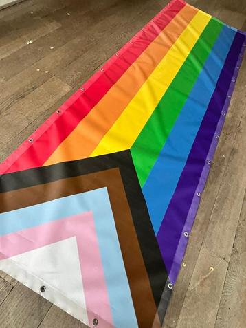 Pride-banner | PVC Mesh – 3mx1m – met ringen beschikbaar voor biedingen