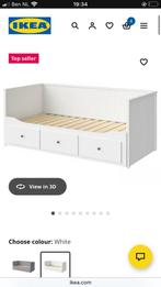 Hemnes bedbank in goed staat, Huis en Inrichting, Slaapkamer | Bedden, Ophalen, Wit, Tweepersoons, Zo goed als nieuw