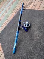 Karper hengel inclusief molen, Watersport en Boten, Hengelsport | Karpervissen, Ophalen of Verzenden, Zo goed als nieuw, Complete set